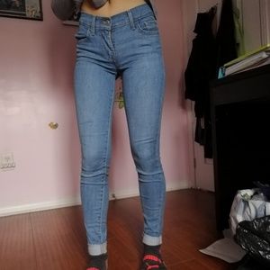 Levi's 710 Super Skinny Medium Wash Mid-Rise Jeans